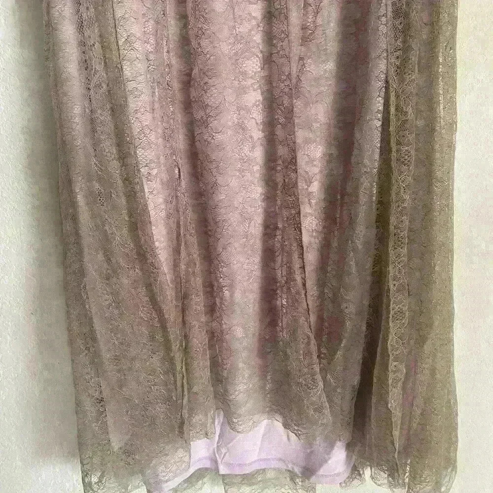 Free People Shape Up Your Set Boho Lace Sandy Pink Combo Fairy Maxi Skirt Size S - Picture 7 of 16